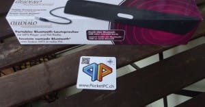 auvisio Portabler Bluetooth-Lautsprecher mit MP3-Player und FM-Radio