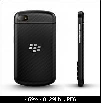 BlackBerry Q10 Rckseite und Seite