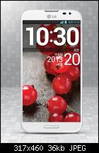 LG Optimus G pro white front