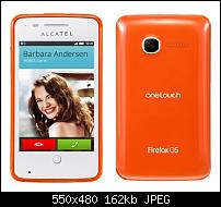Alcatel One Touch Fire with Firefox OS orange