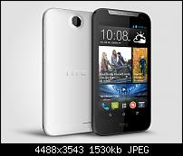 HTC Desire 310 White Front und Rckseite
