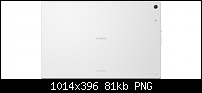 Xperia z2 Tablet white back