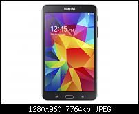 samsung galaxy tab 4 7 front schwarz
