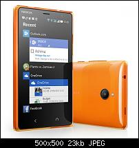 Nokia X2 - Vorder- und Rckansicht