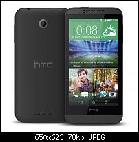 HTC Desire 510 - Vorder- und Rckansicht