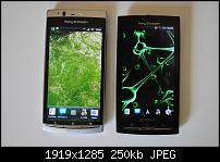 Screenvergleich Arc (links) vs X10 (rechts)