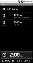 Nexus One Apps auf dem Milestone: Gallery, Uhr und News-Reader-nexus-one-wecker.jpg