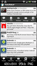 Gewinnspiel: Touiteur, schöner schlanker Android Twitter Client-touiteur_tweets.png