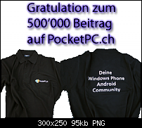 Eine halbe Million Beiträge auf PocketPC.ch - wir gratulieren!-500k.png