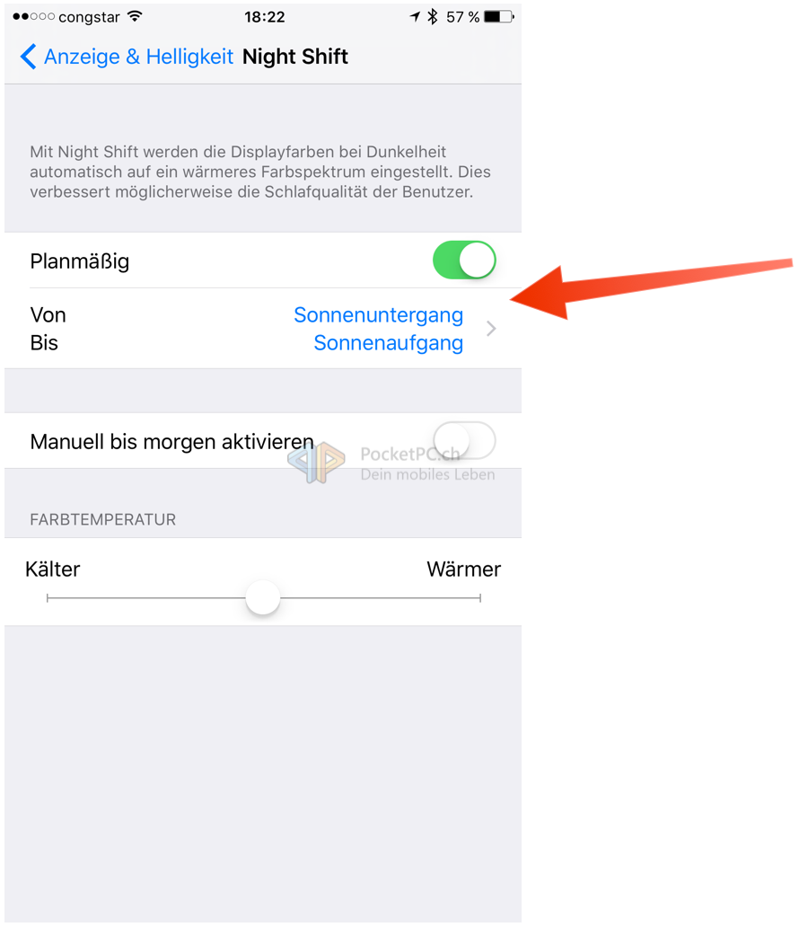 Bei Night Shift als Zeitplan Sonnenunter- bis -aufgang aktivieren-bild-3.png
