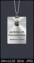 Hintergrund personalisieren-pocketpc.ch-schnatterente-moderator-apple-name-badge-1.jpg