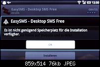 SMS Versand und Android Market: &quot;Nicht genügend Speicherplatz vorhanden&quot;-warnung_app.jpg