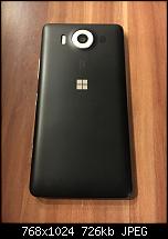 Verkaufe Microsoft Lumia 950 schwarz + Ladekissen weiß - neuwertig --imageuploadedbypocketpc.ch1470695157.077753.jpg