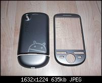 HTC Tattoo (Leoparden-Look) - 18 Monate Restgarantie - OVP-silbercover_nah.jpg
