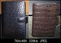 Zwei HD2-Cases in Echtleder handgearbeitete Unikate in Brieftaschenform abzugeben-bild2.jpg