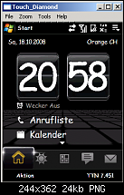 Comm Manager Tab im TouchFLO 3D-startseite.png