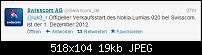 Nokia Lumia 920 - Vorbestellen, Verfügbarkeit, Preis-twitter_swisscom_lumia.jpg