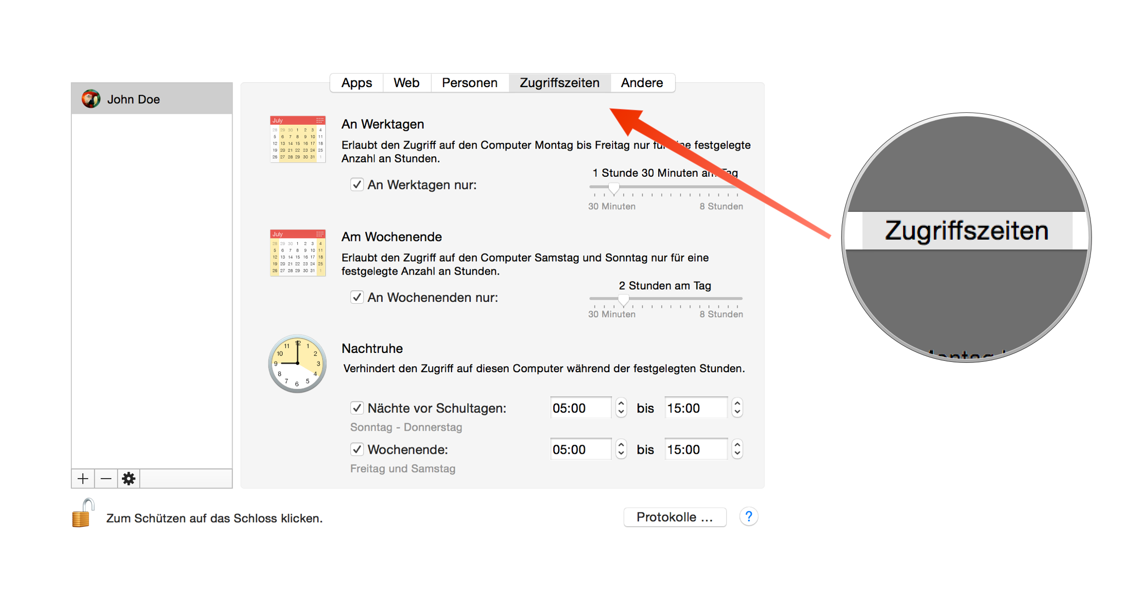 Tutorial: Kindersicherung unter OS X nutzen-kind-7.png