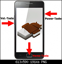 [Anleitung] Flashen der JB Firmware 4.1.2 + Root und entfernen des gelben Dreiecks-3-finger-affengriff-download-modus-1.png