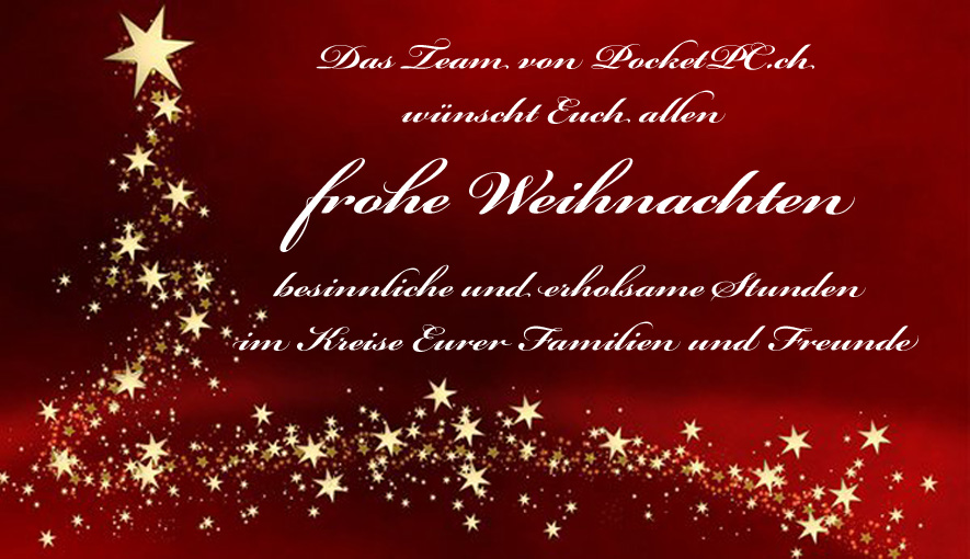 Frohe Weihnachten Euch allen hier auf PocketPC.ch