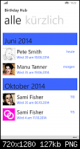 [Appvorstellung] Birthday Hub für WP 8.1-mainpage_light_all.png