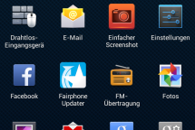 Fairphone Screenshot UI