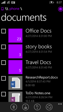 Screenshot File Manager Windows Phone 8.1