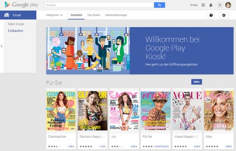 Google Play Store ab sofort mit Zeitschriften