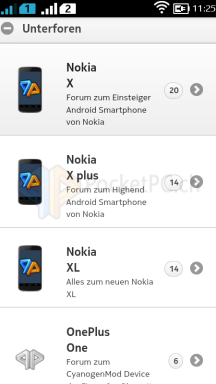 Screenshot Nokia X