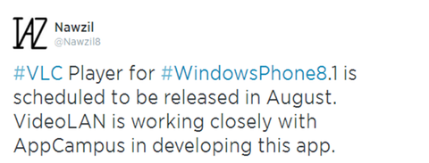 VLC Player für Windows Phone 8.1