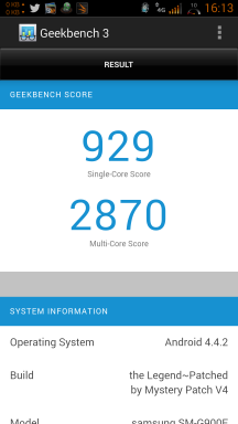 Samsung Galaxy S5 Geekbench 3