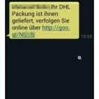 DHL Trojaner SMS