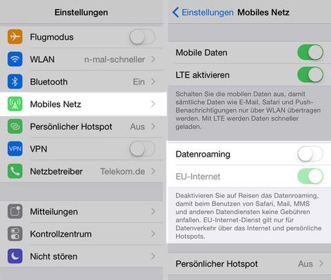 iOS 8 bekommt Option für EU-Roaming mobil