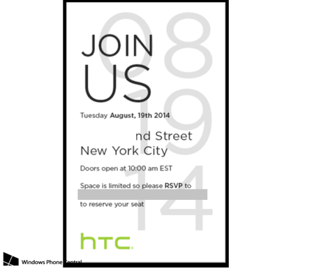 HTC Einladung Presse