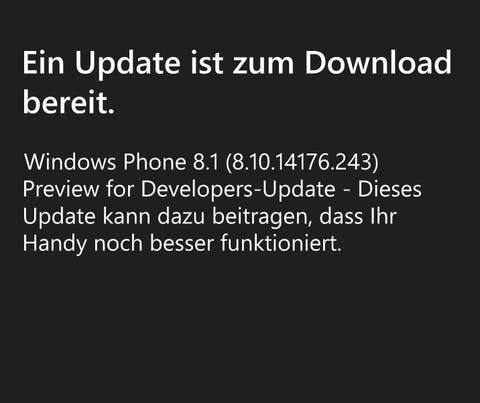 Update Windows Phone 8.1 Developer Preview