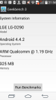 Screenshot LG L Fino