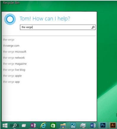 Microsoft Cortana Windows 10