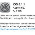 iOS 8.1.1 Update