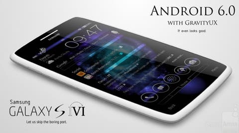 Ein Mockup des Samsung Galaxy S6