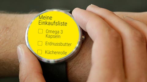 Android Wear Einkaufsliste mit Google Notizen