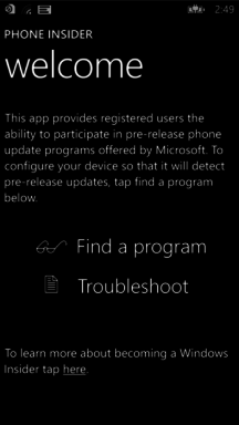 Phone Insider App Windows Phone
