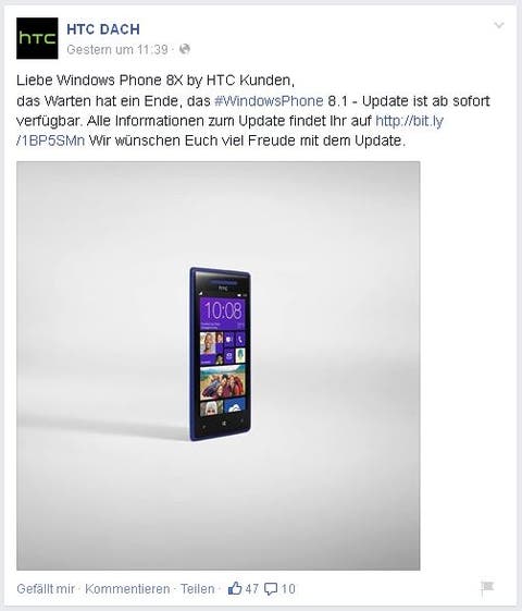 Windows Phone 8.1 Update für HTC 8X freigegeben htc_fb_8x