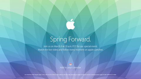 Spring Forwad Event Apple