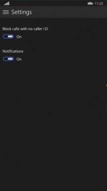 Windows 10 For Phones Anrufer-Blockierung