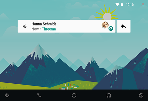Threema on Android Auto