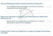 WhatsApp Google Drive Cloud Backup