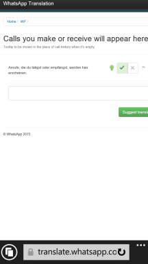 WhatsApp Übersetzungstool