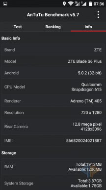 ZTE Blade S6 Plus Screenshot
