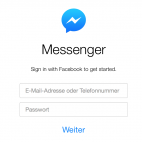 Facebook Messenger Webseite