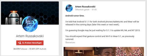 Android 5.1.1 Update Info